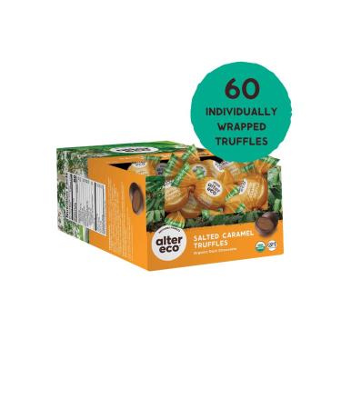 Alter Eco Organic Dark Chocolate Truffles - Salted Caramel, 60 Pieces, 0.42 oz Each - Buy Online on SooperMarket.com