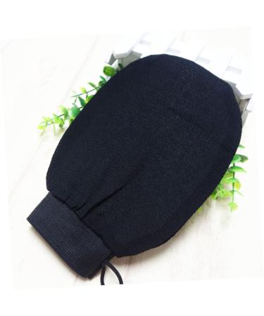 NOLITOY 2pcs Body Dead Skin Remover & Back Massager - Exfoliating Bath Scrubber Gloves for Shower & Spa - Black Bath Mitts for Smooth Skin - Buy Online on SooperMarket.com