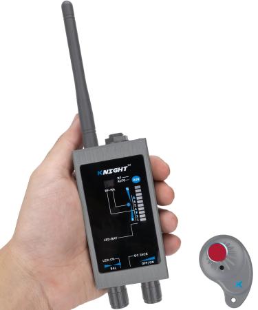 Knight Premium Hidden Devices Detector - Hidden Camera Detectors RF Detector & Bug Detector | Hidden Camera Finder for GPS Tracking/Radio Frequency Signal Detection Anti Spy Detector Spy Bug Sweeper