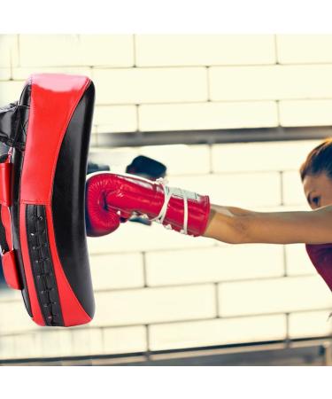 Kickboxing Training Pads | Martial Arts Hand Pads for Men and Women | Boxing Kick Shield in Black & Red - Buy Online on SooperMarket.com