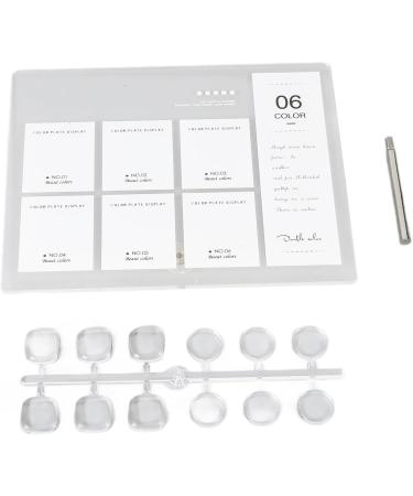 6 Color Acrylic Nail Art Display Board Sample Stand Holder for Nail Art Design with Perfect Presentation - Buy Online on SooperMarket.com