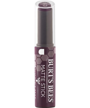 Burt's Bees Matte Lipstick in Puddle of Plum 0.07 oz - Long-lasting Color with Natural Ingredients - Buy Online on SooperMarket.com