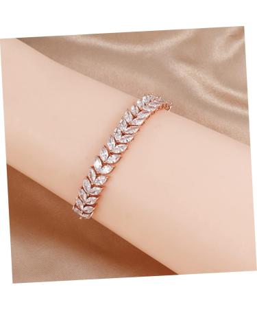 PACKOVE High-end Simple Bracelet Adjustable Bracelet Metal Bracelets Enamel Teakettle World Map Wall Clock Crystal Bracelet Tennis Wristband Bracelets for Girls Accessories Zircon Wedding - Buy Online on SooperMarket.com