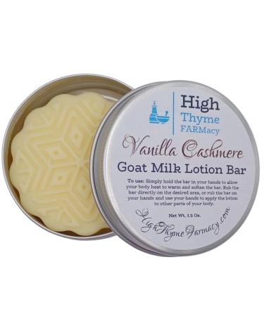 Vanilla Cashmere Lotion Bar | Goat Milk & Beeswax | Eco-Friendly Travel Lotion for Dry Skin | Zero Waste Moisturizer - Buy Online on SooperMarket.com