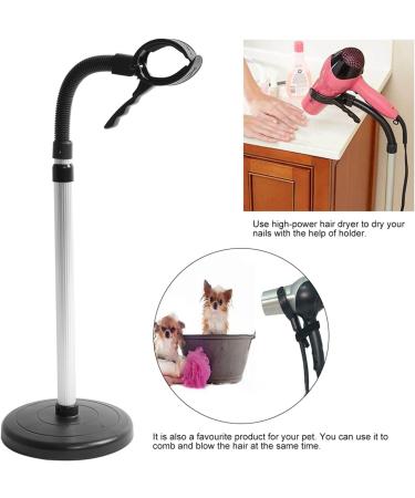 Hands-Free Hair Dryer Holder Stand - Adjustable 360 Stainless Steel Blow Dryer Stand for Bathroom | International Shipping - Buy Online on SooperMarket.com
