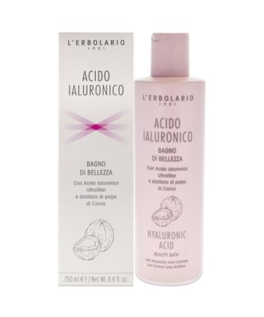 L'Erbolario Hyaluronic Acid Beauty Bath Gel - Prevents Dryness - Leaves Body Feeling Toned And Soft - Helps Maintain And Enhance Skin's Moisture Levels - Paraben Free - Long Lasting - 8.5 Oz