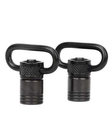 Tourbon 1" Quick Release Sling Mount Push Buttstton QD Rifle Swivel (Black Pack of 2)