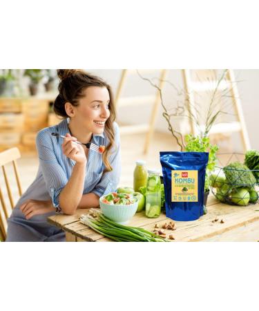 Kombu Seaweed Dehydrated in Strips Bag with 1.8oz/50g Grows at 27oz/750g Vegan. The Treasure That Comes from The Sea!. - Buy Online on SooperMarket.com