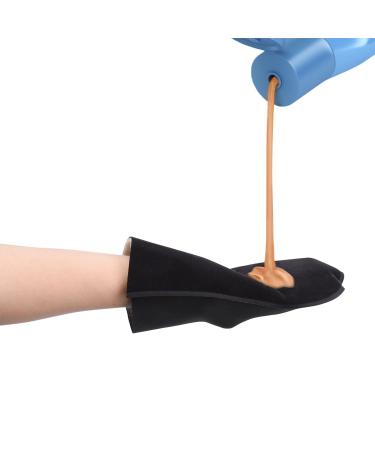 Noverlife Self Tanning Mitts Set - Premium Exfoliating Tan Applicator Kit for Back, Face, Body - 2 Pair Black Washable Gloves for Sunless Lotion, Cream, Spray Tanner - Soft, Durable Palm Mitts Included - 4pcs - Buy Online on SooperMarket.com