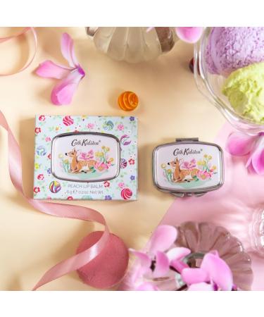Cath Kidston Peach Lip Balm 6 g and Compact Mirror Uplifting Essential Oils Travel Size Fits In A Handbag Cruelty Free and Vegan Friendly Beauty Gift For Her Carnival Parade Collection - Buy Online on SooperMarket.com