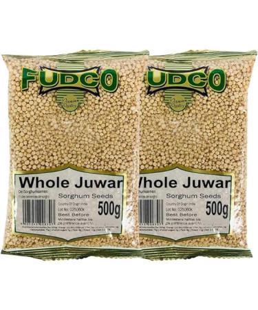 Fudco Whole Juwar | 500G | Sorghum Whole | Whole Sorghum Millet | Whole Grains | High Protein | Cholam | Millet Grains | Indian Origin | Each 500g | Pack Of 2