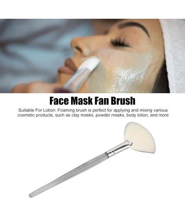 Face Mask Fan Brush - Soft Makeup Tool & Applicator for Salon | Transparent Handle Flat Brush for Beauty - Buy Online on SooperMarket.com