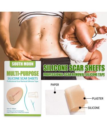Silicone Scar Gel Strip - Efficient Scar Treatment for Surgery, Acne & Trauma - 4 * 150cm - Buy Online on SooperMarket.com