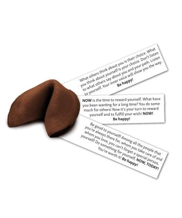 Happy Chocolate Flavored Fortune Cookie - 10 Cookies | 2.1 oz Net Weight - Buy Online on SooperMarket.com
