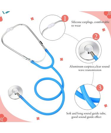 Kids Stethoscope Toy Set | 20 Pcs Real Working Stethoscope for Children | Nurse & Doctor Role Play Kit | Pretend Game Accessories (Pink, Sky Blue, Red, Black) - Buy Online on SooperMarket.com