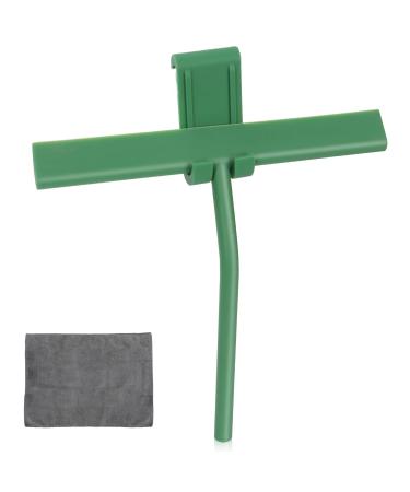 Masthome Shower Squeegee for Glass Doors, 9 Inch Silicone Squeegee with Hook, Small Squeegee for Bathroom, Shower Doors, Windows, Mirrors, Tiles and Car Windows, Includes 2 Cleaning Cloths 9 Inch Silicon Squeegee with Hook