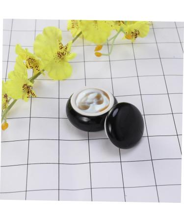 HAPINARY Foundation Jar Balm Jars with Lids Small Containers Mini Jar Vintage Tea Jar Biscuit Jar Lotion Jar Terrariums Kitchen Canisters Cream Storage Tank Cosmetic Sealed Jar Travel medium Black - Buy Online on SooperMarket.com