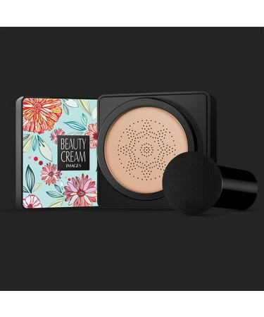 Hudhow's Foundation Mushroom Head - Natural Concealer BB Cream | Moisturizing Air Cushion Makeup Base in Natural Color - Buy Online on SooperMarket.com