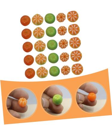 Vaguelly 100 Pcs Artificial Orange Miniature Fruits Fake Orange Mini Decor Faux Oranges Miniature Accessories Decorative Fruit Jewlery Ornament Mini Charms Resin 3d Food Bracelet - Buy Online on SooperMarket.com