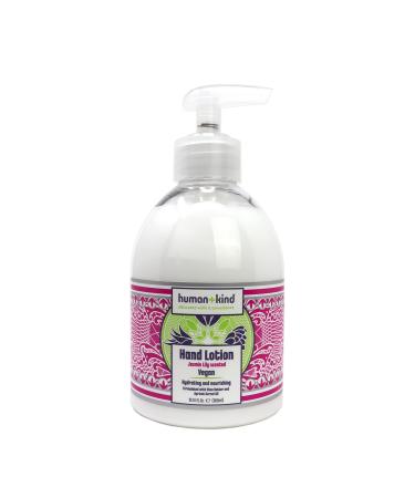 Human+Kind Moisturizing Hand Lotion - Intensive Hydrating Lotion with Avocado Oil and Shea Butter - Intense Fast Absorbing Moisturizer for Smooth Healthy Skin - Jasmine Lily Fragrance - 300 ml