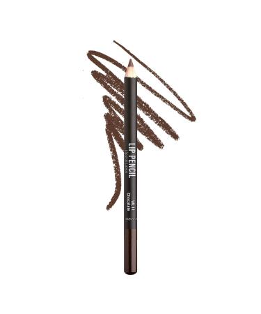 kiss new york Professional Slim Lip Pencil  Creamy Soft Lip Liner  Smooth Long-Lasting Rich Lip Color  Natural Lip Makeup  Water-Resistant Lip Crayon (Chocolate)