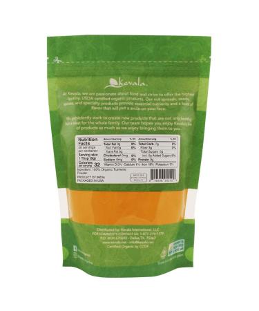 Kevala Organic Turmeric Powder 16 oz - Natural Superfood for Health & Wellness - Buy Online on SooperMarket.com