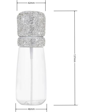 iHMeiju Bling Travel Spray Bottle 2oz/60ml Fine Mist Mini Empty Spray Bottle Leak Proof Cosmetic Refillable Travel Containers Plastic Hair Spray Bottle Sprayer for Water Perfume Face & Hair Mist. - Buy Online on SooperMarket.com