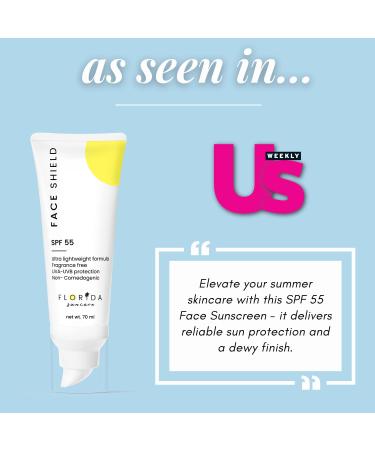 Florida Suncare Face Shield SPF 55 - Reef Friendly Sunscreen for Face - Lightweight Broad Spectrum Facial Sunscreen - 2.47 oz (Pack of...) - Buy Online on SooperMarket.com