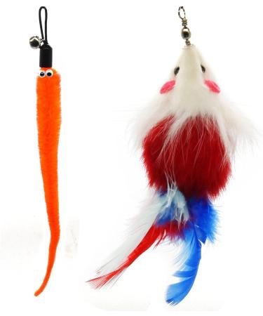 onebarleycorn Cat Toys Feather Refills for Cat Wand Toys Interactive include Replacement Feathers 1 Count (Pack of 1) - Buy Online on SooperMarket.com
