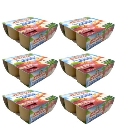 Andros Apple Compote Low Sugar (4 x 100g) x 6
