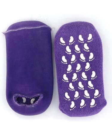 Shop Moisturizing Gel Socks for Women - Cracked Heels Treatment | Miss Foot Spa Violet - Buy Online on SooperMarket.com