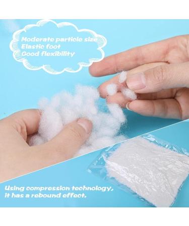 200g Premium White Recycled Polyester Fiber Fill - Polyfill Stuffing for Pillows, Dolls, and DIY Home Decor - Buy Online on SooperMarket.com