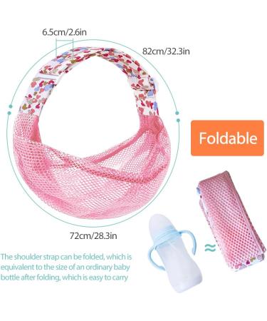 HINATAA Breathable Baby Sling | Adjustable Wrap Carrier with 3D Mesh Fabric | Summer Ready (Pink) - Buy Online on SooperMarket.com