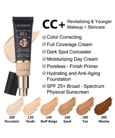 KIMIEYE Matte CC Cream SPF 25 Tinted Moisturizer & Color Correcting Foundation - 1.08 oz (120 Nude) - Buy Online on SooperMarket.com