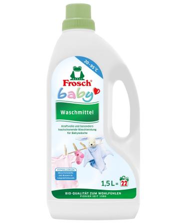 Frosch Baby Detergent Liquid Detergent for Sensitive Skin and Baby Skin 24 Washes 1.5 L