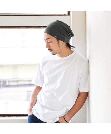 CHARM Summer Beanie - Slouchy Lightweight Chemo Cotton Hat in Dark Gray - Buy Online on SooperMarket.com
