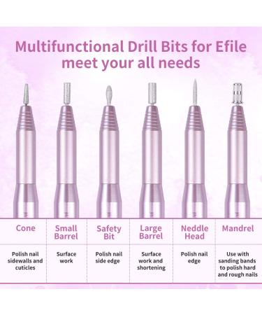 Electric Nail Drill Machine Professional 25000RPM | Manicure Pedicure Tool Kit for Acrylic & Gel Nails - 64 Piece Set - Buy Online on SooperMarket.com