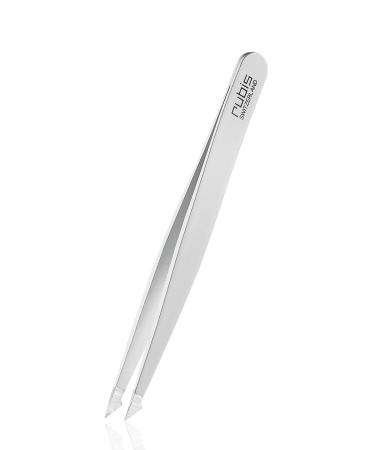 Rubis tweezers Evolution 2in1 - pointed weird and fine - splinter tweezers for ingrown hair and splinter - pluck eyebrows - white white