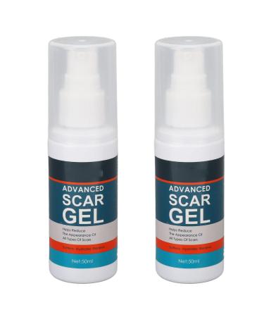 Scar Removal Cream 2pcs Scar Cream Mild Scar Remover Gel Reduces The Appearance of Old & New Scars Skin Solution for Scars Free Fading Skin Scar Repairing Gel for Stretch Marks Wrinkles 50ml