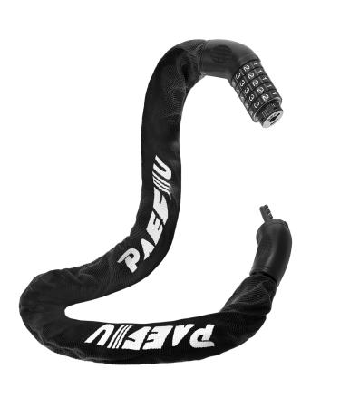 5 actual bicycle lock Number lock 7 x 900mm high safety bicycle lock with number code lock bike chain lock bike for bicycles ebike motorcycles black