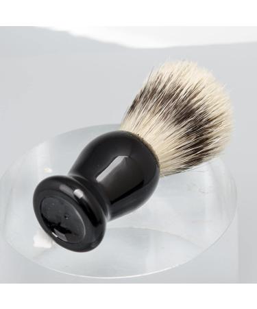 Predolo Hair-Razor Brush - Durable Synthetic Bristles for Facial Cleaning & Comfortable Shaving | Perfect for Home & Travel - Black Handle - Buy Online on SooperMarket.com