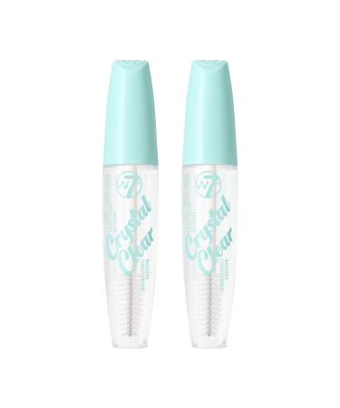 W7 Crystal Clear Conditioning Mascara - 2 Pack - Defining & Volumising Mascara - Long-Lasting Natural Eye Makeup 2 Count (Pack of 1)