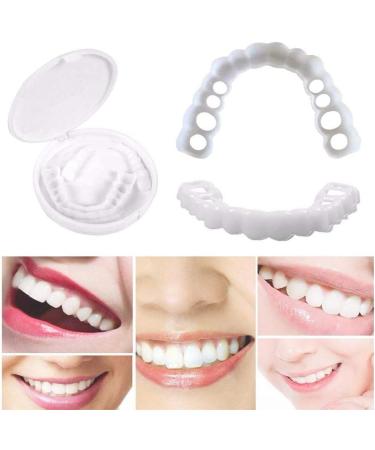 5 Pieces Snap-In Veneers Teeth - Comfortable Flexible Dentures for a Beautiful Smile - Buy Online on SooperMarket.com