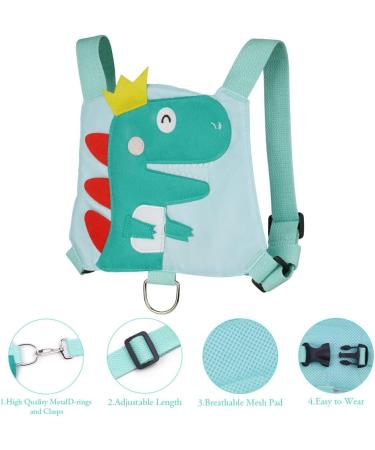 AOMIG Baby Walking Reins and Toddler Safety Harness - Green Dinosaur Safety Leash for Boys and Girls - Buy Online on SooperMarket.com