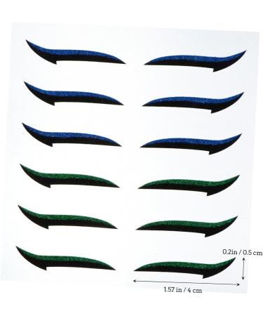Hemoton 72 Pairs Glitter Eyeliner Glitter Stickers Double Eyelid Tapes Eyeliner Transfer Miss Tool Flash - Buy Online on SooperMarket.com