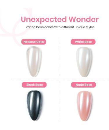 Beetles Gel Polish White Chrome Nail Powder - Mirror Effect Holographic Pigment for Nail Art - 1g Gift for Girls - 2023 Nail Trend DIY Salon - Mermaid Pearl - Buy Online on SooperMarket.com