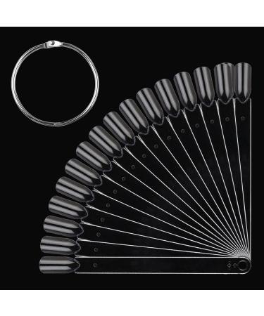 Pack of 100 Transparent Color Charts for Fingernails - Perfect Display for Artificial Nails & Color Cards - Buy Online on SooperMarket.com