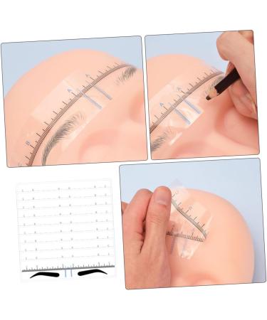 Housoutil 50pcs Eyebrow Positioning Ruler Stickers Eyebrow Template Eyebrow Positioning Tool Disposable Suite - Buy Online on SooperMarket.com