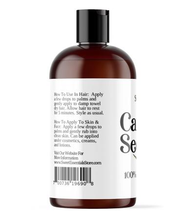 Sweet Essentials Organic Camellia Seed Oil - 100% Pure & Organic Japanese Beauty Oil for Hair & Skin - 4oz Bottle - Buy Online on SooperMarket.com