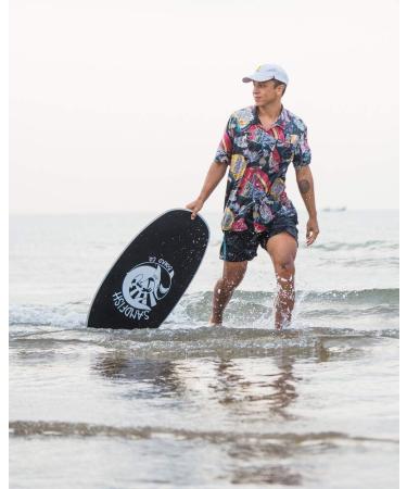 Sandfish Board Co. White Foam Traction Skimboard Cruiser 35 - Premium Quality Skimboard for Riders - Buy Online on SooperMarket.com